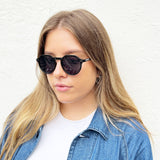 Classic Preppy Sunglasses With Key Hole Nosebridge