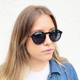 Classic Preppy Sunglasses With Key Hole Nosebridge