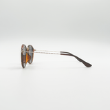 Oversized Round Sunglasses in Tortoiseshell