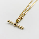 T-Bar Necklace In Gold