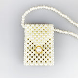 Pearl Embellished Mini Crossbody Bag