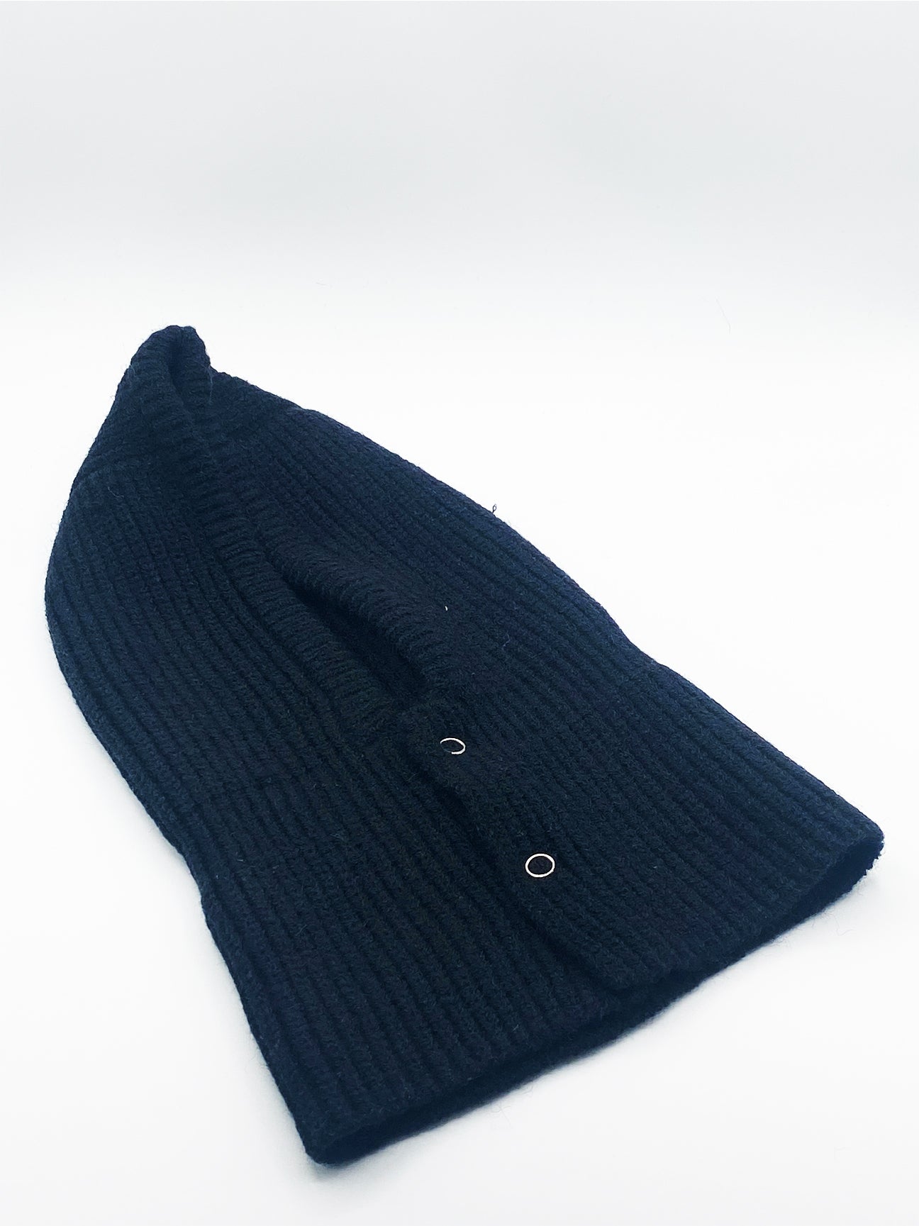 Knitted Balaclava with Snap Fastening - svnx