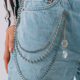 Jean Chain With Daisy Charms