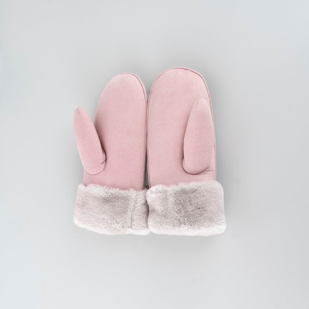 Faux Fur Cuff Mittens - svnx