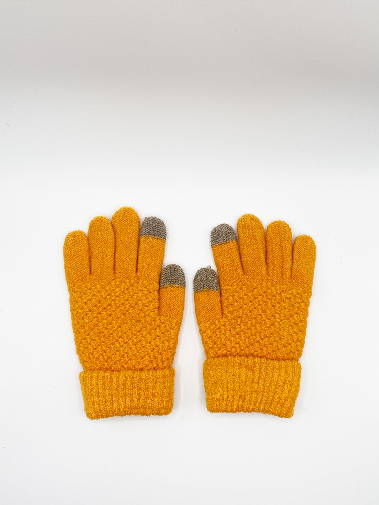 Textured Touchscreen Knitted Gloves - svnx