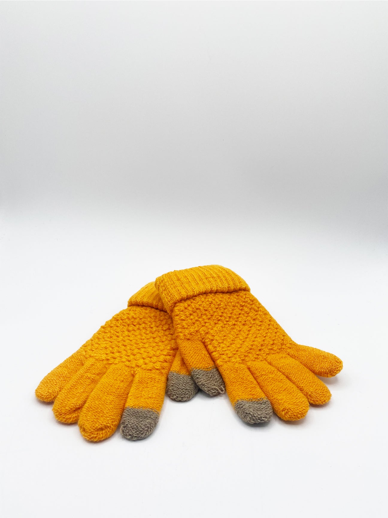 Textured Touchscreen Knitted Gloves - svnx