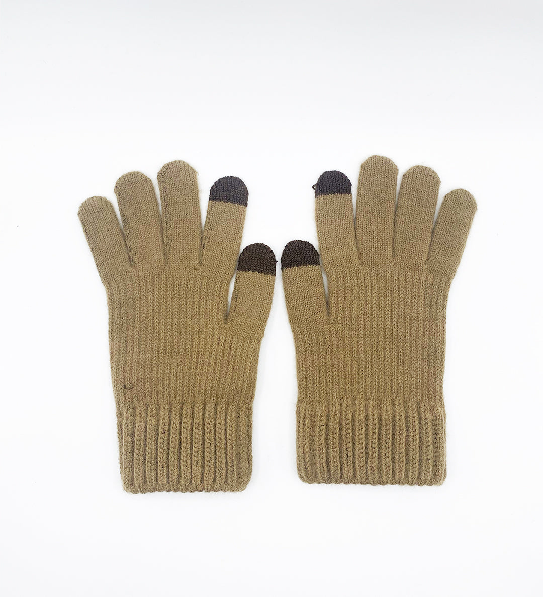 Ribbed Knitted Gloves - svnx