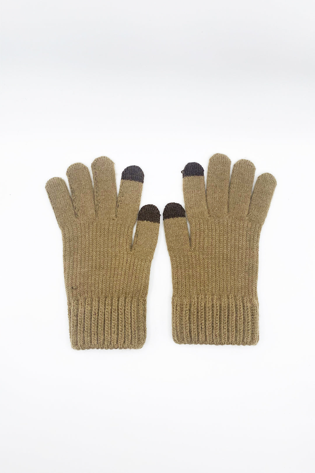 Ribbed Knitted Gloves - svnx