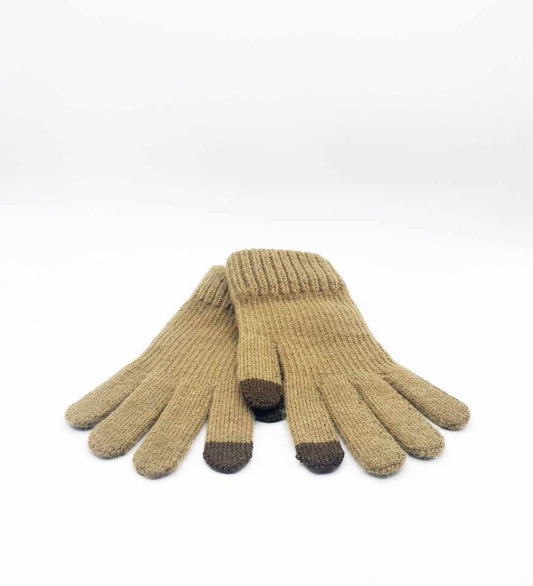 Ribbed Knitted Gloves - svnx