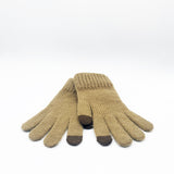 Ribbed Knitted Gloves - svnx