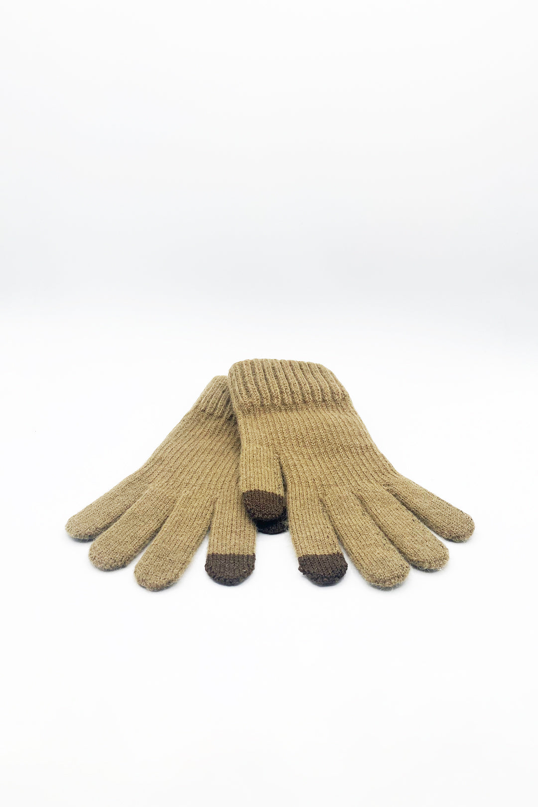 Ribbed Knitted Gloves - svnx