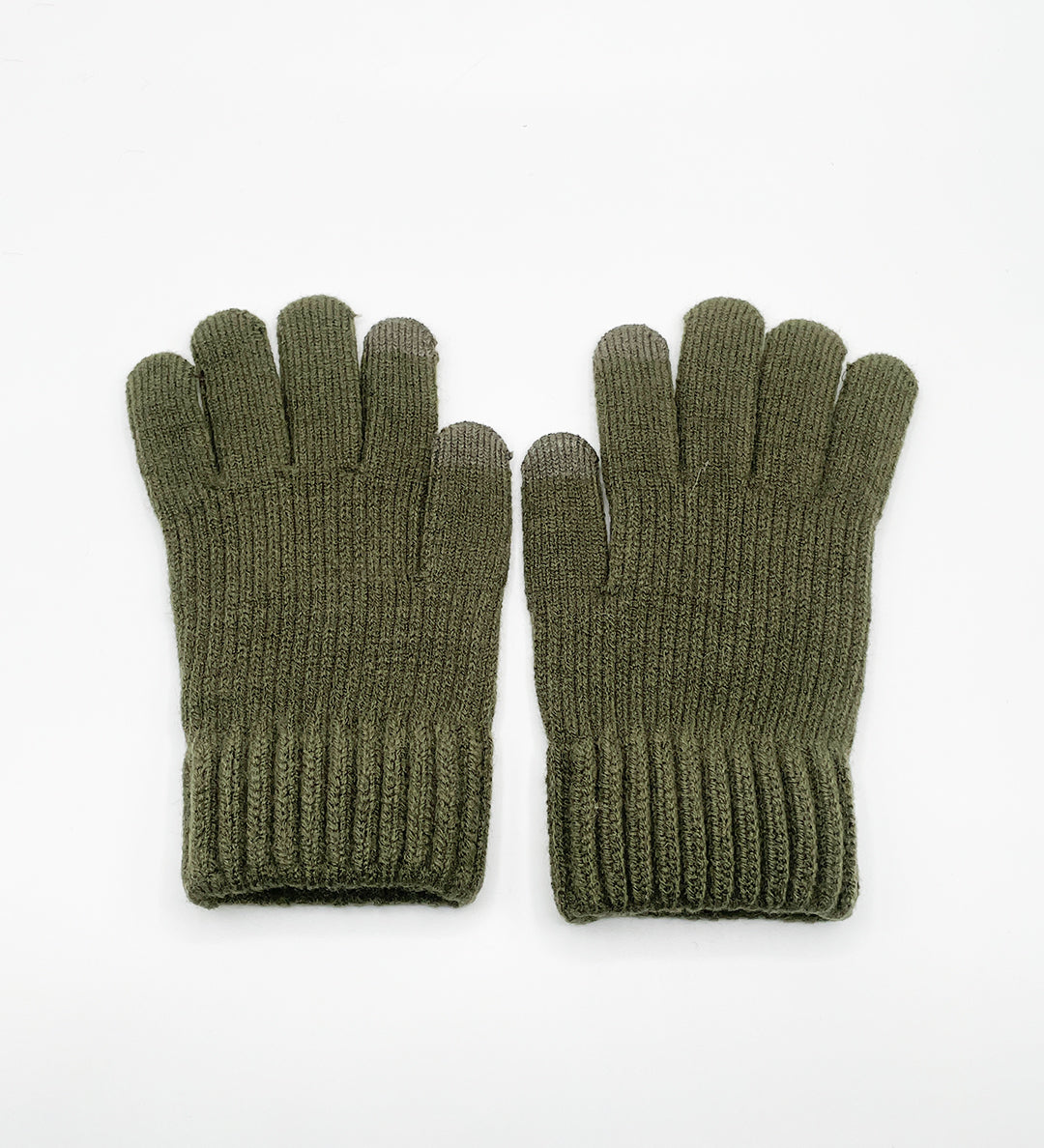 Ribbed Knitted Gloves - svnx