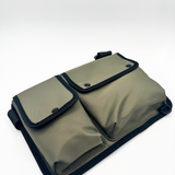 SVNX Nylon chest bag in moss