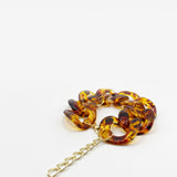 Chunky Chain Bracelet In Tortoise Shell