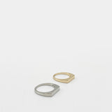 2 Pack Rings In Silver & Gold
