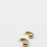 Chunky Half Hoop Earrings In Gold
