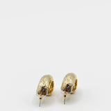 Chunky Half Hoop Earrings In Gold