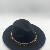 Trilby Hat With Chain Band