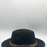 Trilby Hat With Chain Band