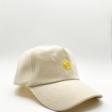 DANIA Cotton baseball cap with lemon embroidery in cream