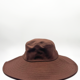 LANEY Floppy fedora hat in dark oak