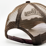 FRASER Cotton trucker hat with embroidery detail in silt