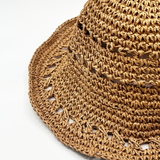 ALTON Straw bucket hat in natural