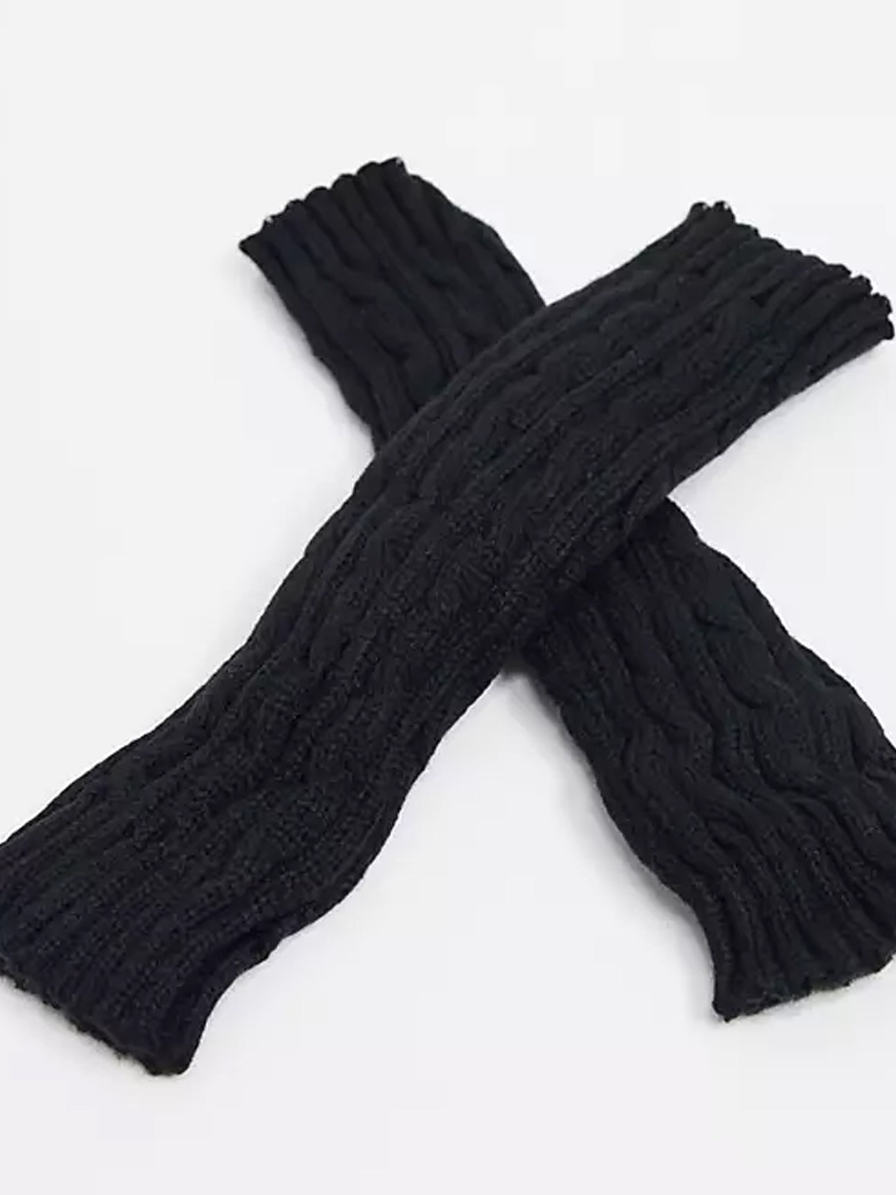 Knitted Ribbed Arm Warmers