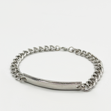 Chunky chain bracelet with bar detail