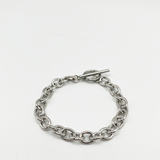 Chunky silver bracelet