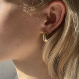 Chunky Half Hoop Earrings