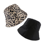 LEOPARD PRINT REVERSIBLE BUCKET HAT - svnx