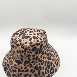 Leopard Print Reversible Bucket Hat - svnx