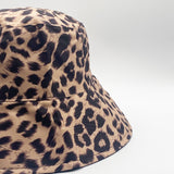 Leopard Print Reversible Bucket Hat - svnx