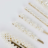 PACK OF 10 PEARL HAIR CLIPS - svnx