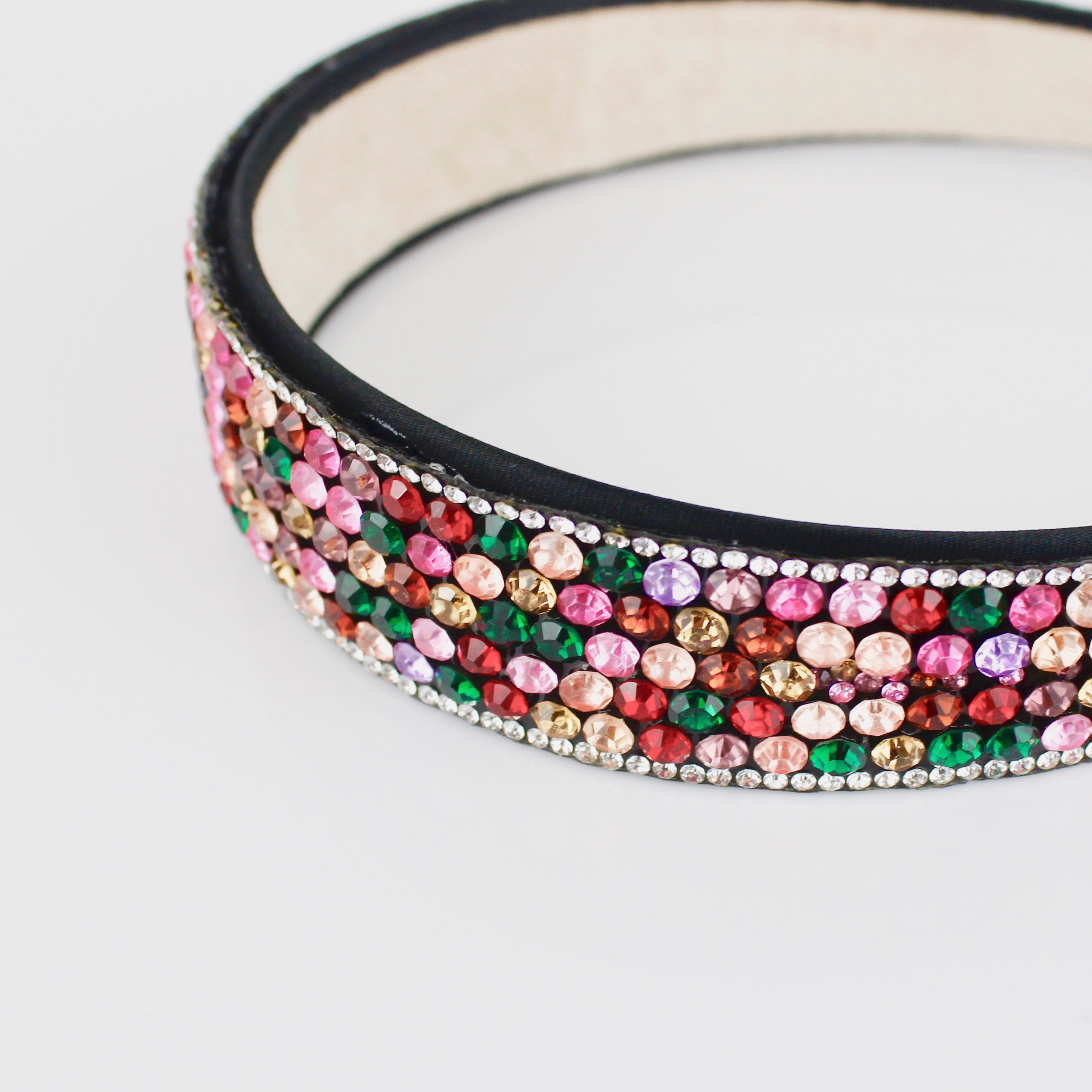MULTI-COLOURED DIAMANTE HEADBAND - svnx