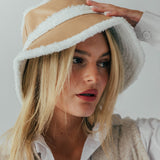 Reversible PU Bucket Hat with Borg Trims - svnx