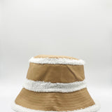 Reversible PU Bucket Hat with Borg Trims - svnx