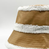 Reversible PU Bucket Hat with Borg Trims - svnx