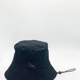 Micah Bucket Hat With Pocket Detail In Black