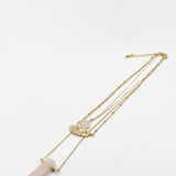 Layered Necklace In Gold With Crystal Detail