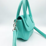 Mini Bag With Top Handle And Cross Body Strap