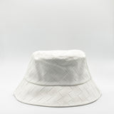 Woven PU Leather Bucket Hat