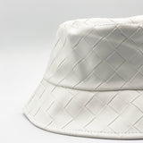 Woven PU Leather Bucket Hat