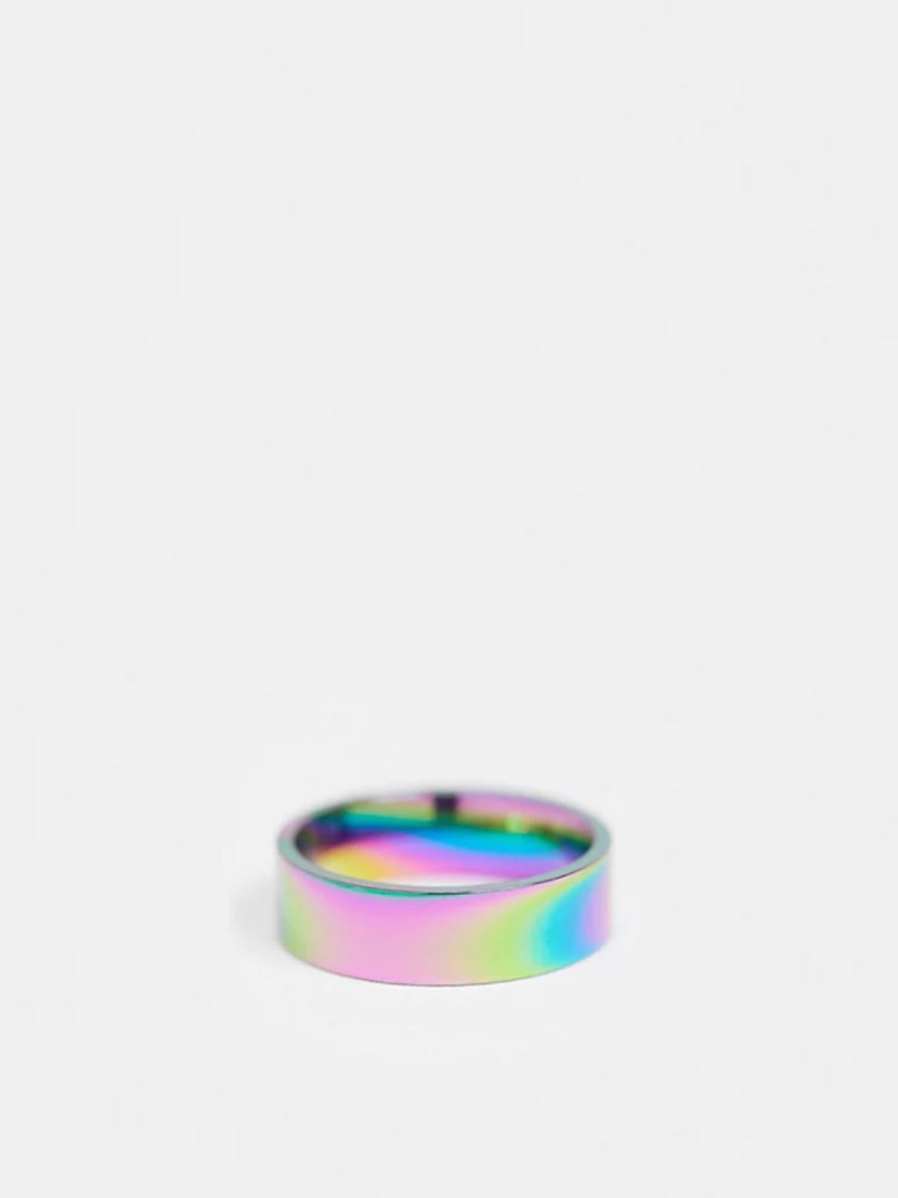 Petrol Multicoloured Steel Ring - svnx