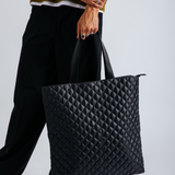 Nylon Quilted Tote Bag