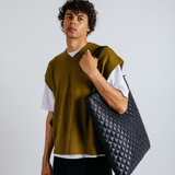 Nylon Quilted Tote Bag