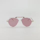 2 Pack Aviator Style Sunglasses with Coloured Lenses