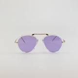 2 Pack Aviator Style Sunglasses with Coloured Lenses