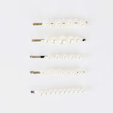 PACK OF 5 PEARL HAIR GRIPS - svnx
